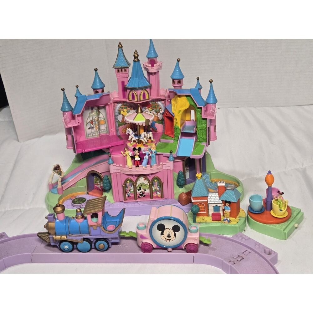 Vtg Disney Magical Miniatures Magic Kingdom Castle Playset NOT WORKING